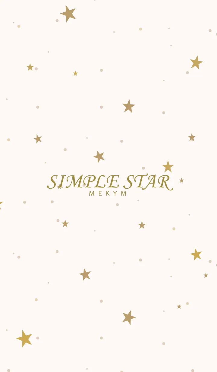 [LINE着せ替え] SIMPLE STAR - NATURAL YELLOW - 38の画像1