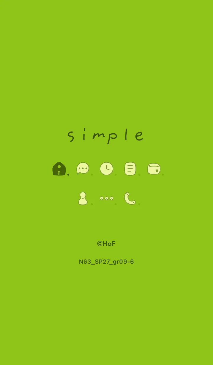 [LINE着せ替え] N63.27_グリーン9-6の画像1