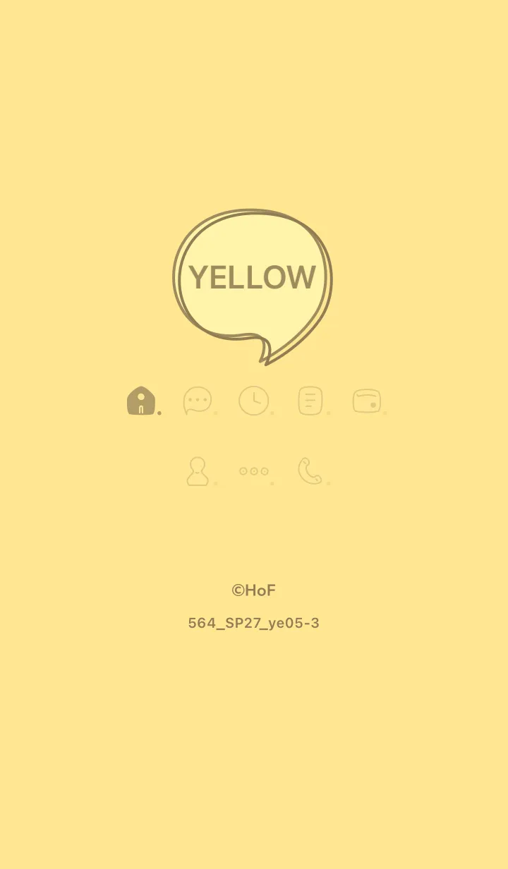 [LINE着せ替え] 564.27_イエロー5-3の画像1