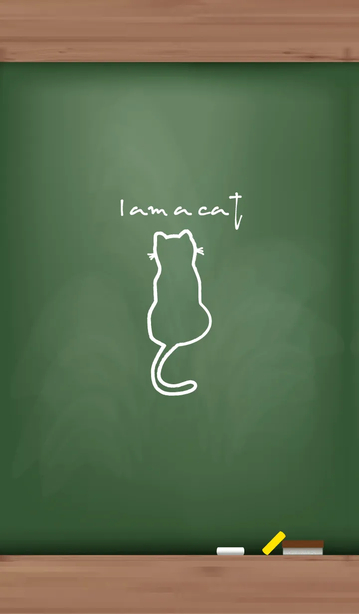 [LINE着せ替え] Black Board I am a cat 40の画像1