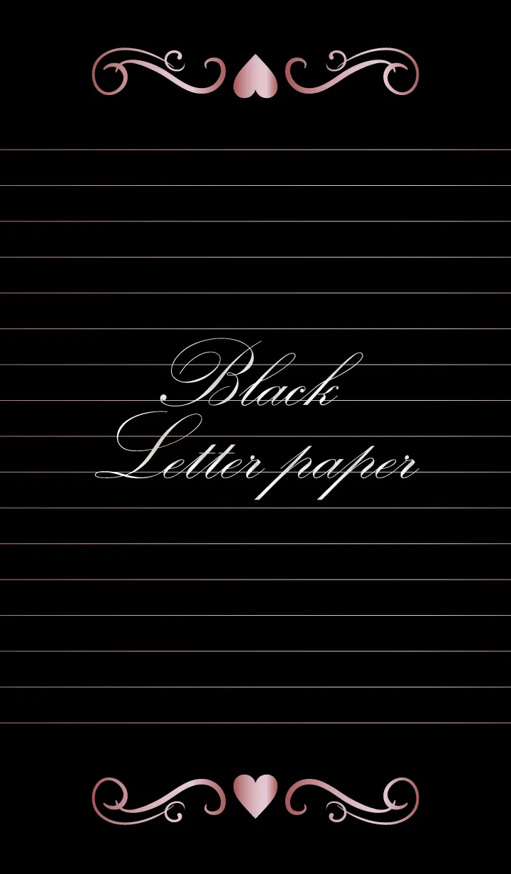 [LINE着せ替え] Black Letter paper *GLOSSYPINK 9*の画像1