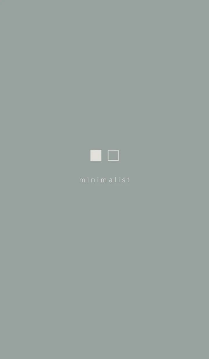 [LINE着せ替え] Minimalist Square #オリーブグリーン 2の画像1