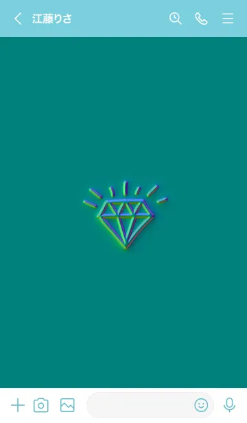 [LINE着せ替え] ザ ダイアモンド グラデーション 79の画像3