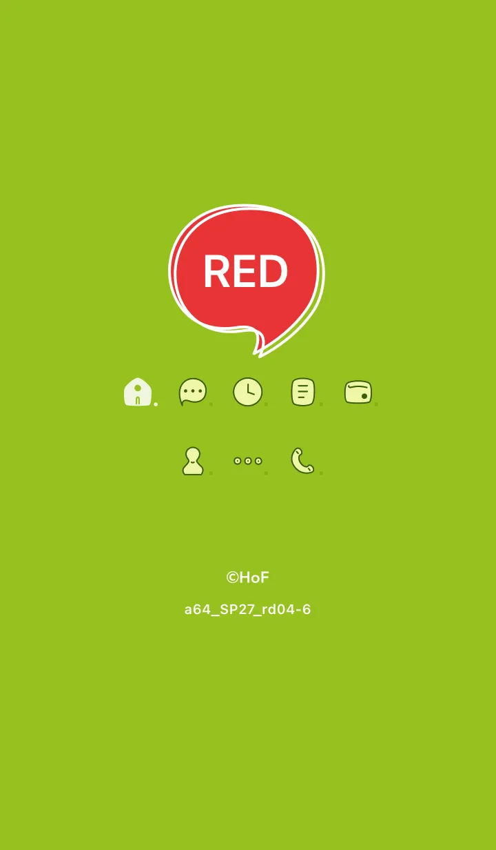 [LINE着せ替え] a64_27_レッド4-6の画像1