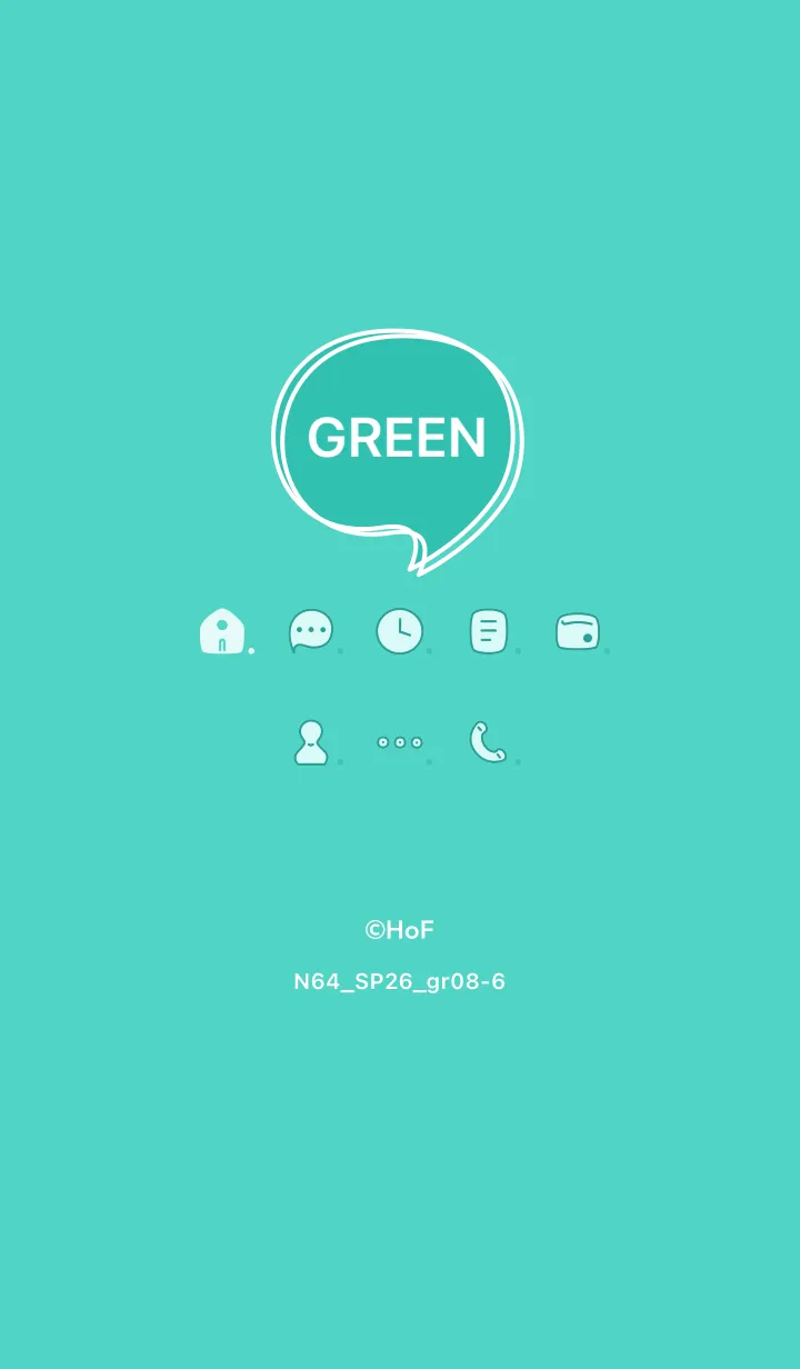 [LINE着せ替え] N64_26_グリーン8-6の画像1