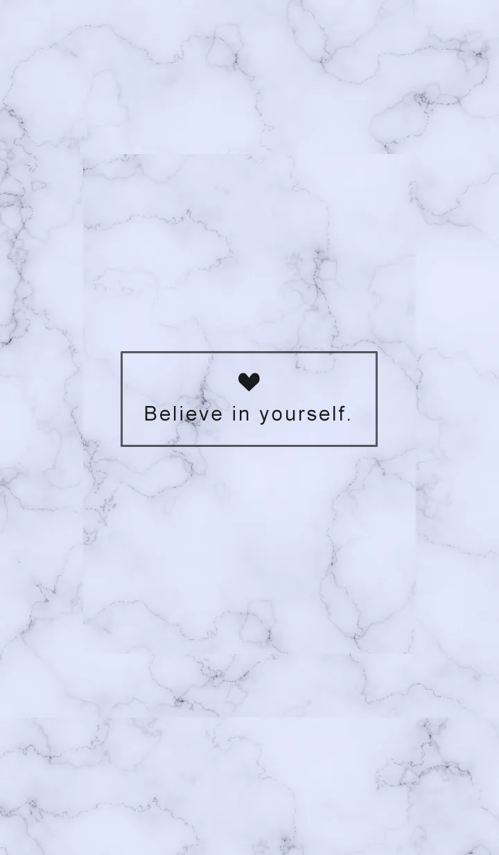 [LINE着せ替え] 「自分を信じて」♥大理石・パープル2の画像1