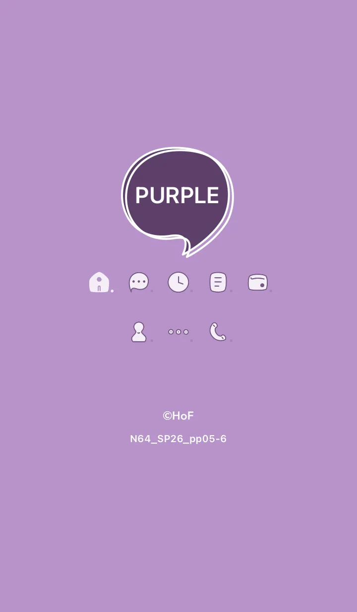 [LINE着せ替え] N64_26_パープル5-6の画像1