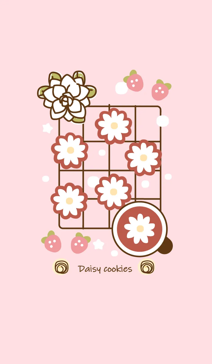 [LINE着せ替え] Little daisy cookies 2の画像1