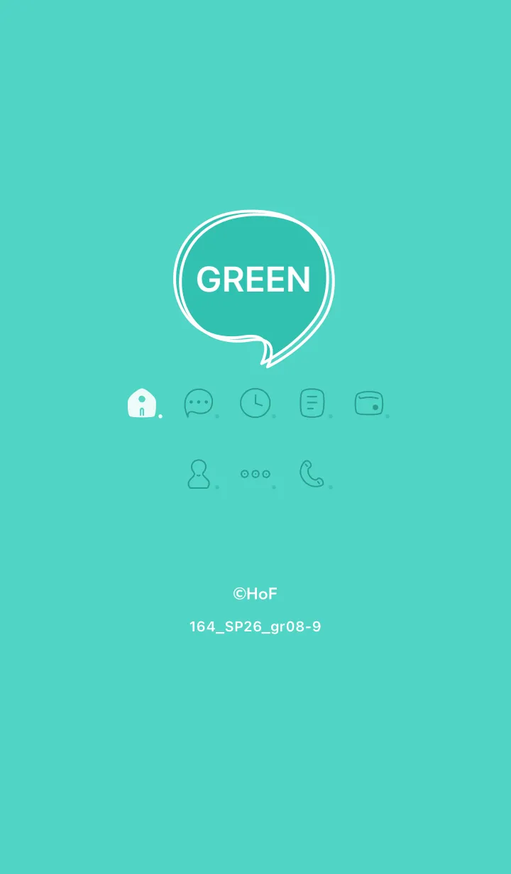 [LINE着せ替え] 164.26_グリーン8-9の画像1