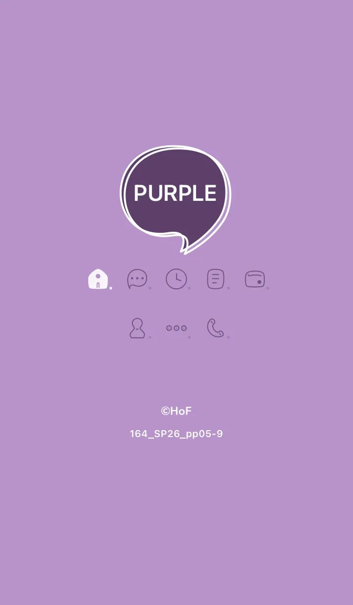 [LINE着せ替え] 164.26_パープル5-9の画像1