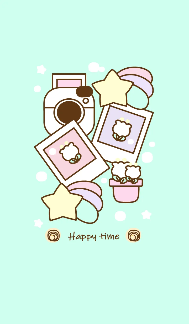 [LINE着せ替え] Happy time 4 :)の画像1