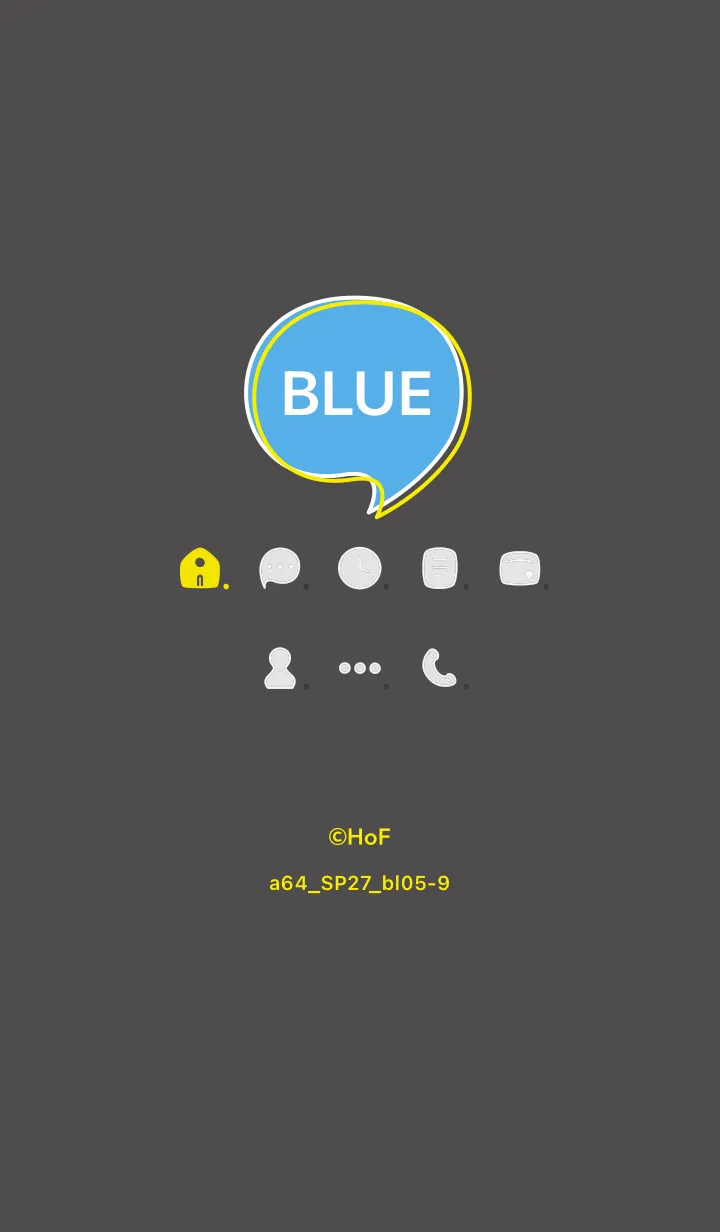 [LINE着せ替え] a64_27_ブルー5-9の画像1