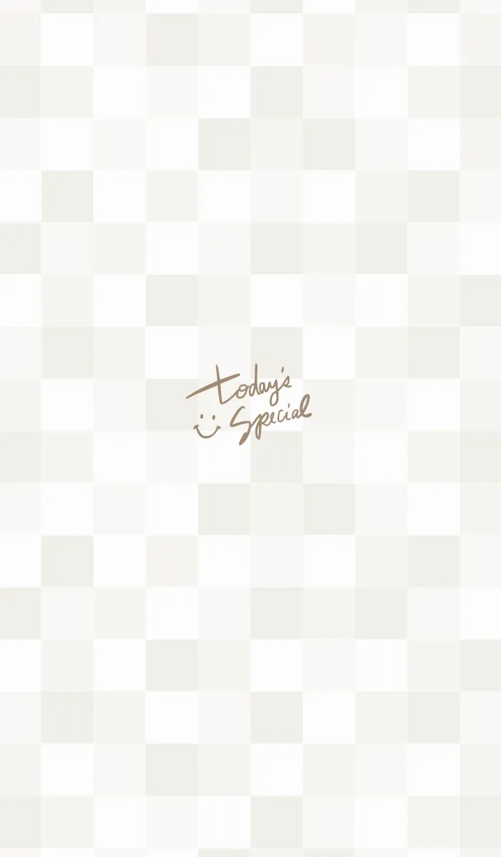 [LINE着せ替え] 白色モザイク ベージュ2の画像1