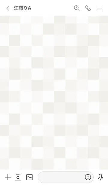 [LINE着せ替え] 白色モザイク ベージュ2の画像3