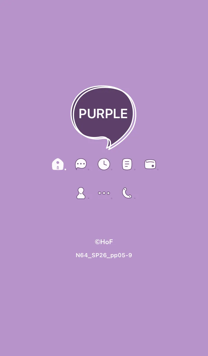 [LINE着せ替え] N64_26_パープル5-9の画像1