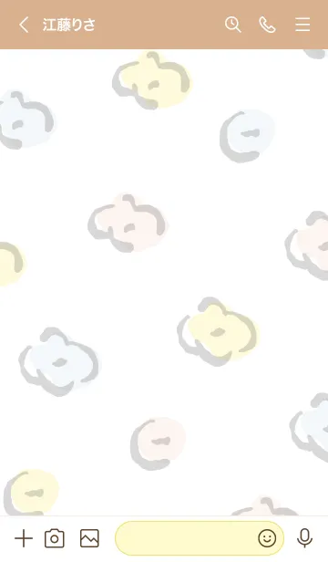 [LINE着せ替え] 手書きお花 ランダム4の画像3