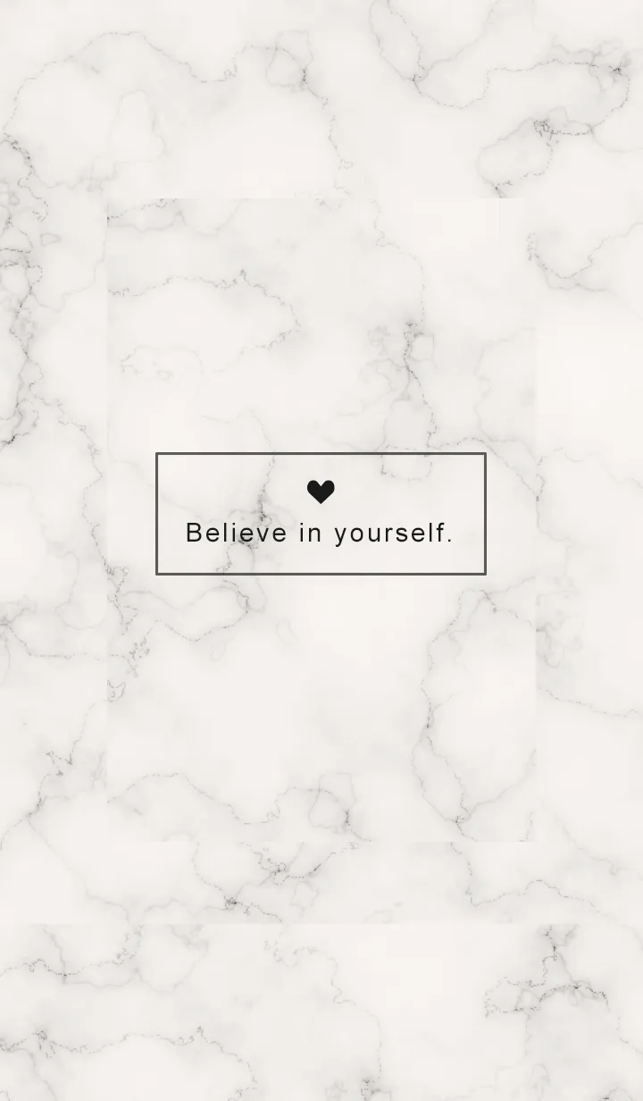 [LINE着せ替え] 「自分を信じて」♥大理石・ベージュ2_2の画像1