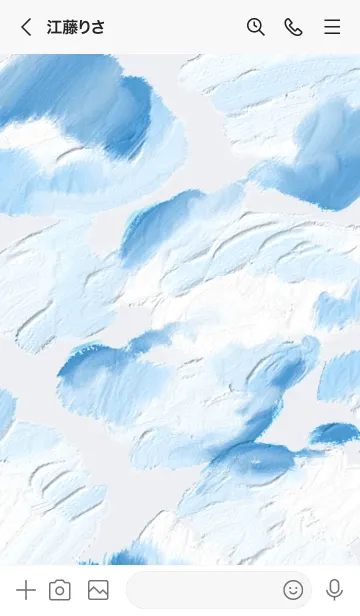 [LINE着せ替え] 油絵アート【cloud paint 27】の画像3