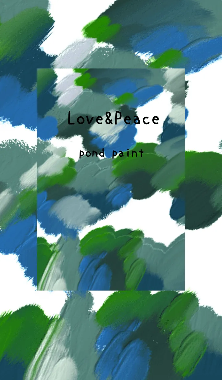 [LINE着せ替え] 油絵アート【pond paint 30】の画像1