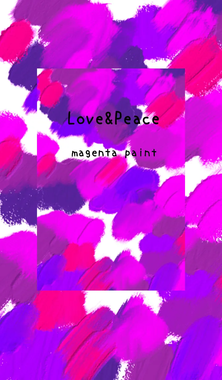 [LINE着せ替え] 油絵アート【magenta paint 31】の画像1