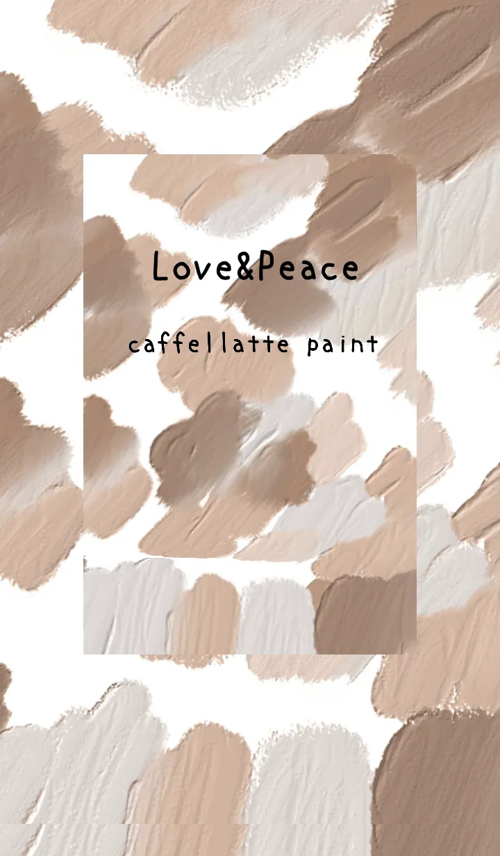 [LINE着せ替え] 油絵アート【cafe latte paint 35】の画像1