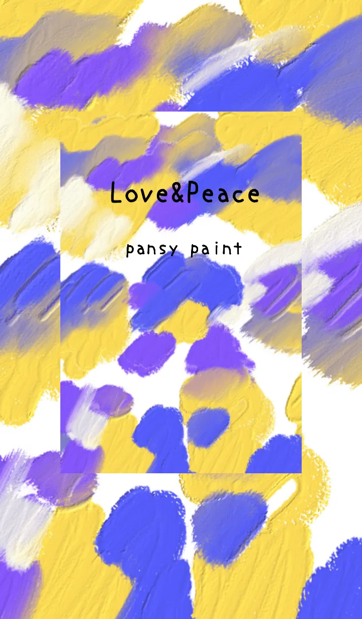 [LINE着せ替え] 油絵アート【pansy paint 36】の画像1