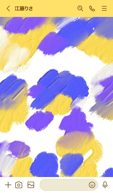 [LINE着せ替え] 油絵アート【pansy paint 36】の画像3