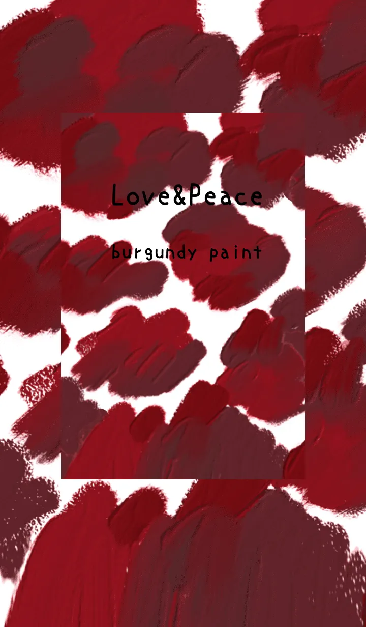 [LINE着せ替え] 油絵アート【burgundy paint 37】の画像1