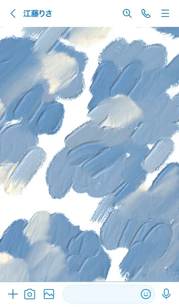 [LINE着せ替え] 油絵アート【nemophila paint 38 】の画像3