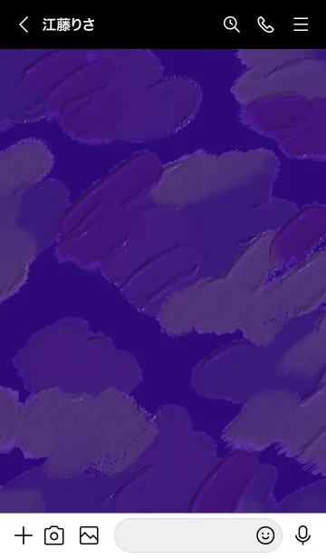 [LINE着せ替え] 油絵アート【violet paint 39 】の画像3