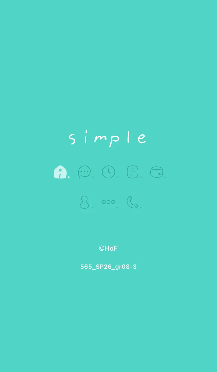 [LINE着せ替え] 565.26_グリーン8-3の画像1