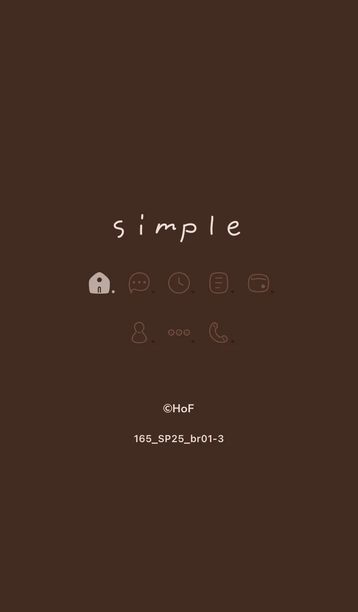 [LINE着せ替え] 165.25_ブラウン1-3の画像1