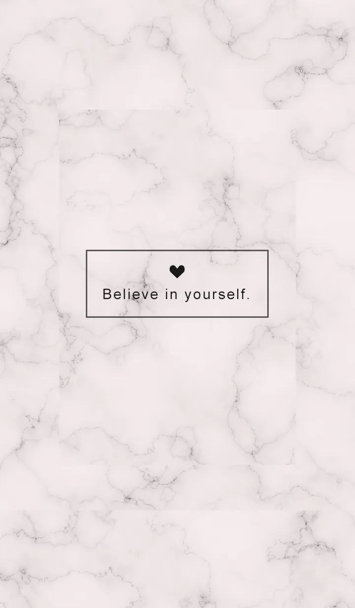 [LINE着せ替え] 「自分を信じて」♥大理石・ピンク2の画像1