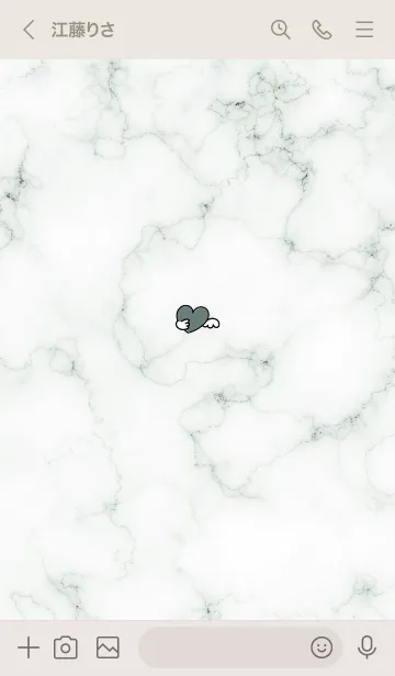 [LINE着せ替え] 「自分を信じて」♥大理石・グリーンの画像3