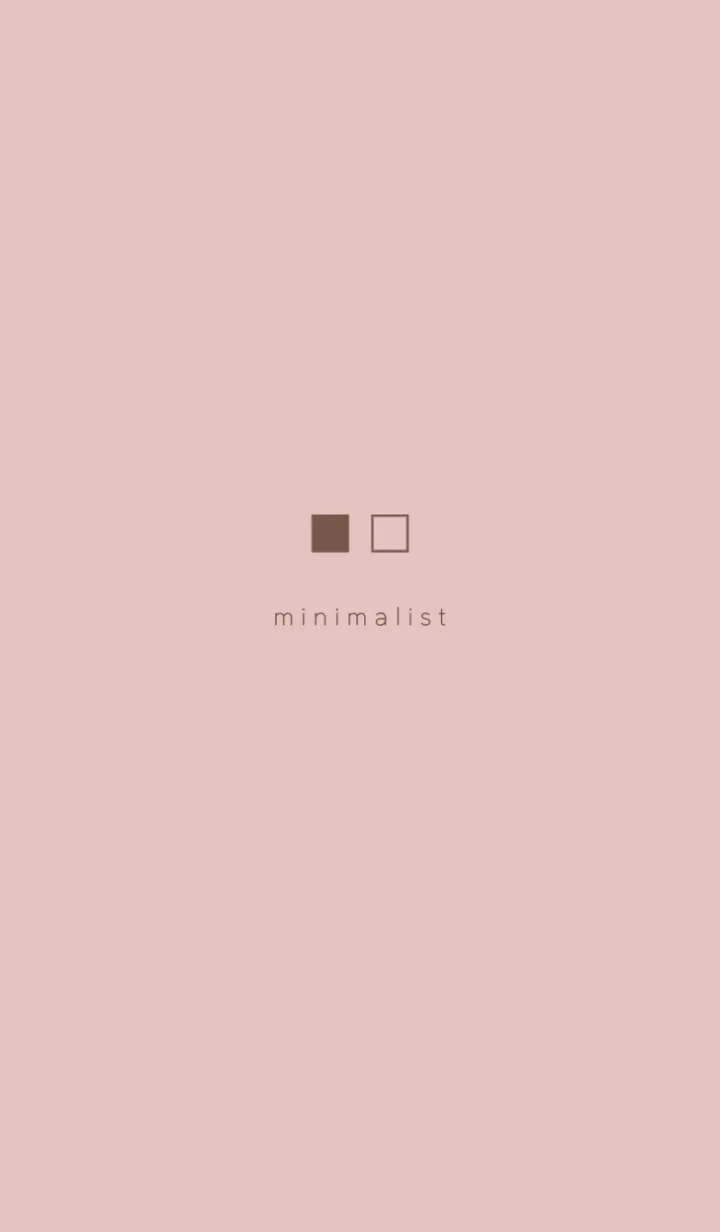 [LINE着せ替え] Minimalist Square #ピンクの画像1