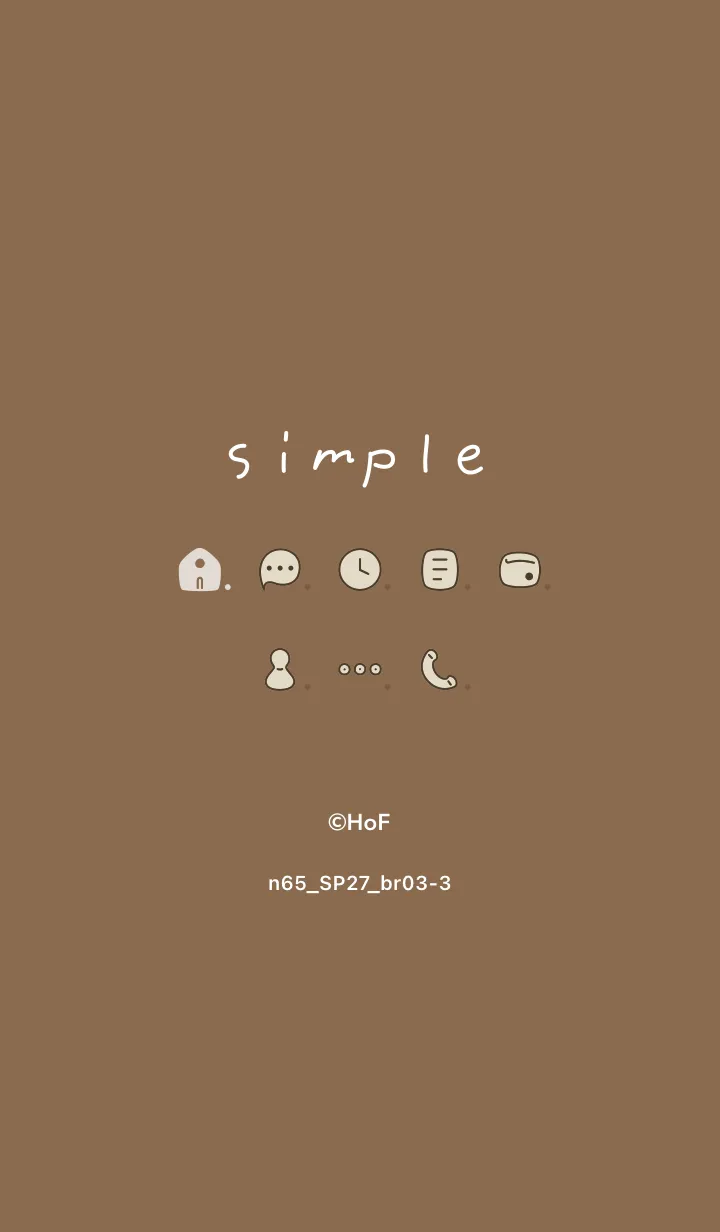 [LINE着せ替え] n65_27_ブラウン3-3の画像1