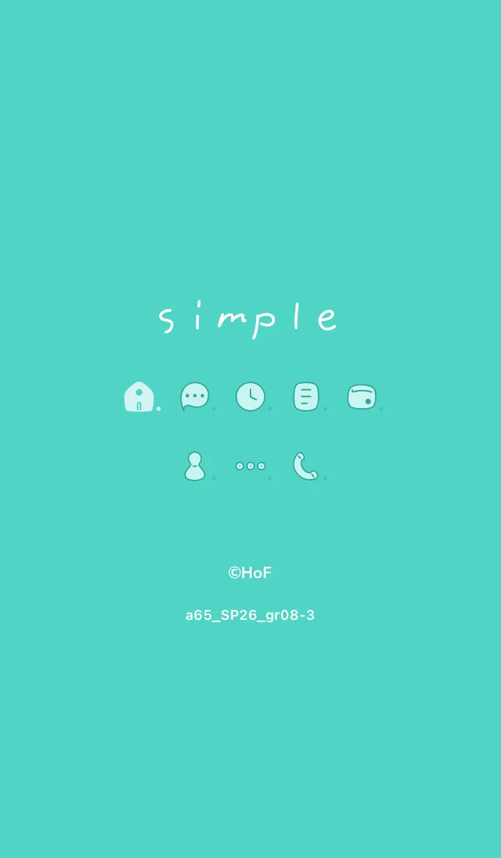 a65_26_グリーン8-3のLINE着せ替え