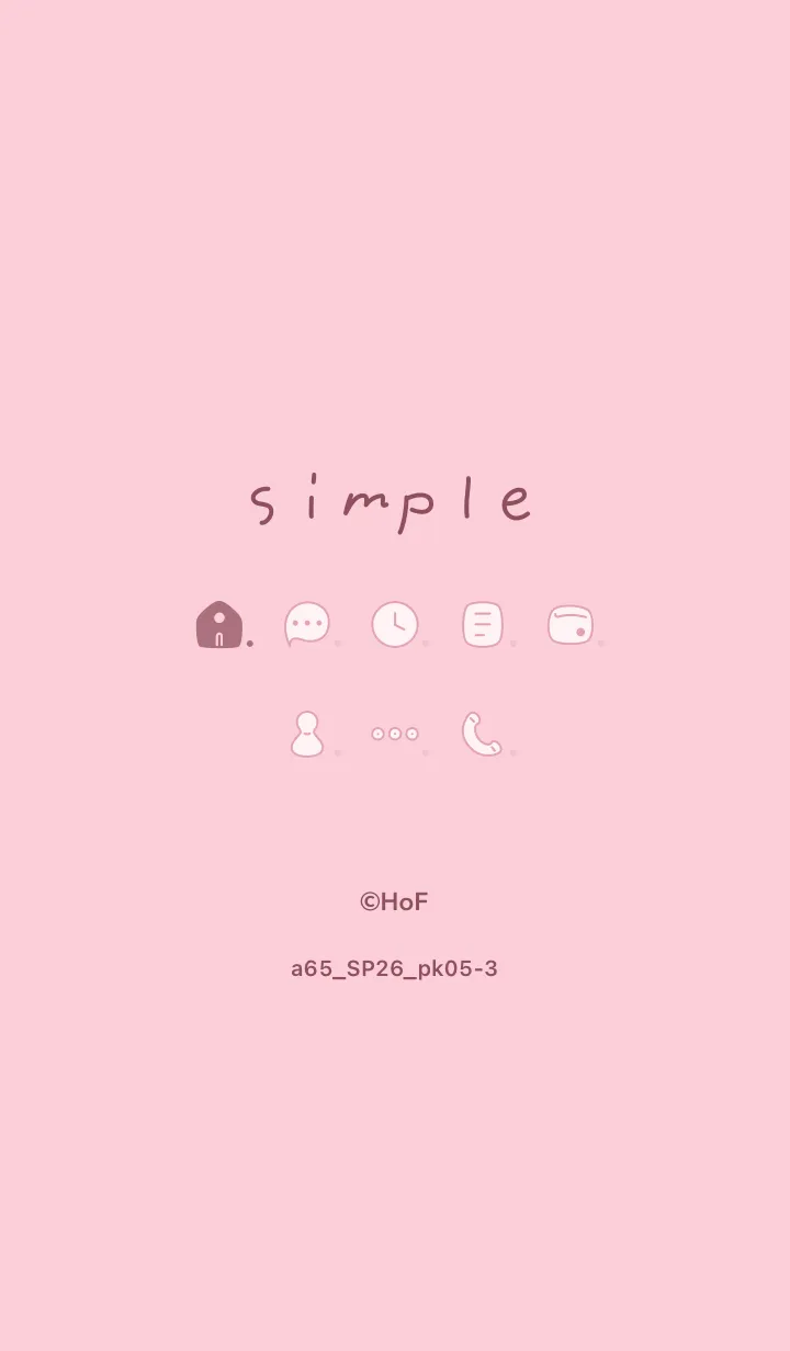 [LINE着せ替え] a65_26_ピンク5-3の画像1