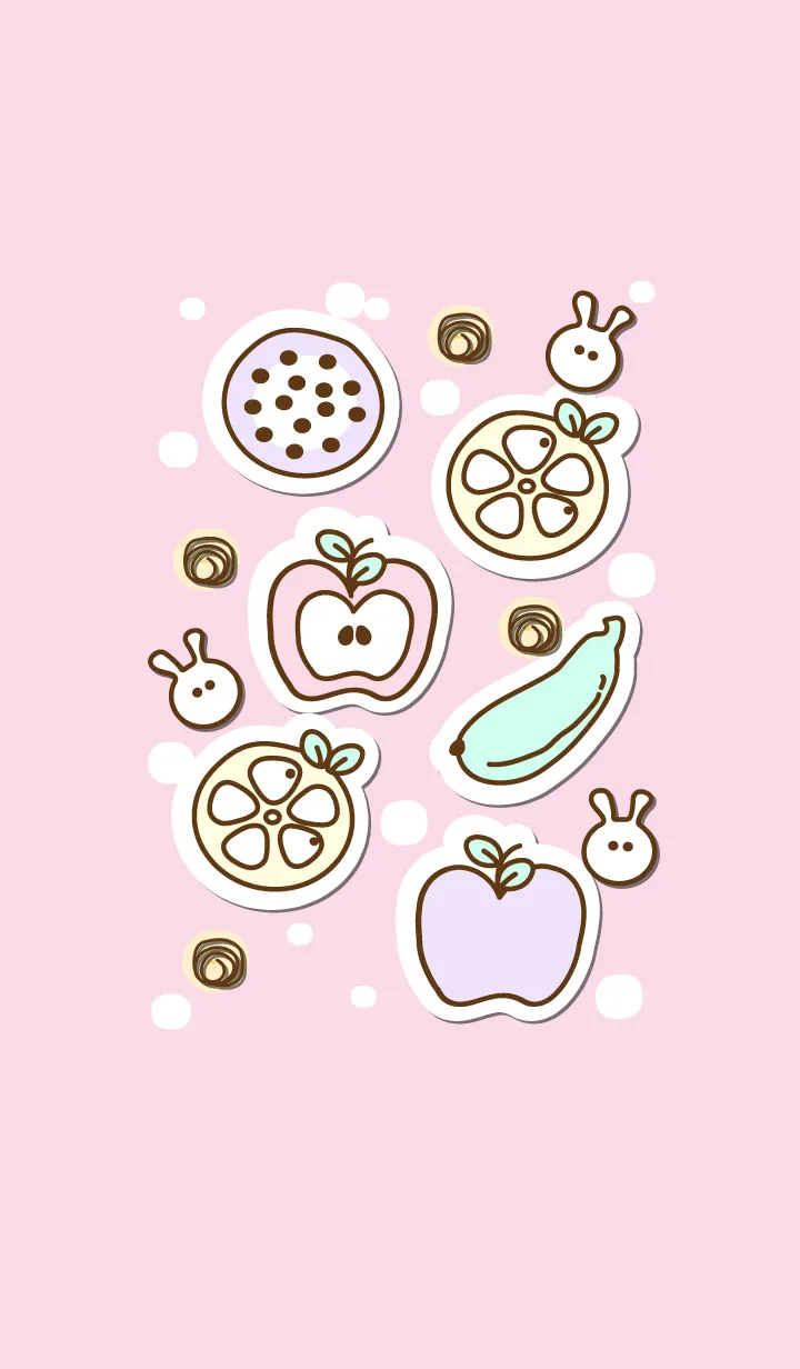 [LINE着せ替え] Fruit sticker 3 :)の画像1