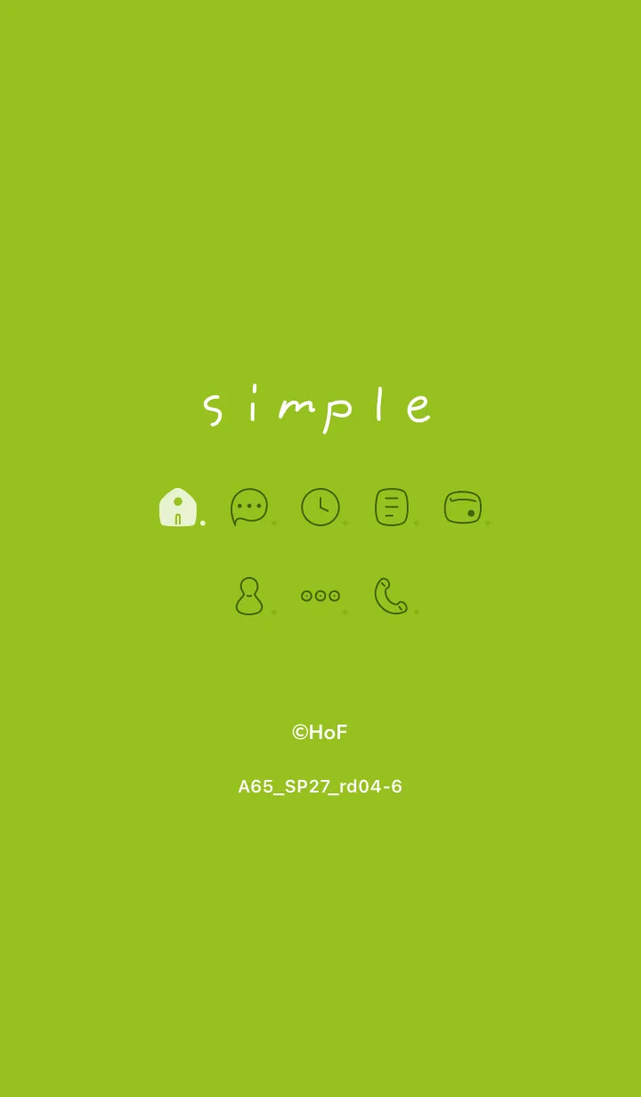 [LINE着せ替え] A65.27_レッド4-6の画像1