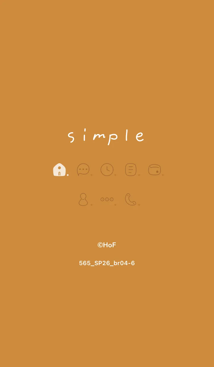 [LINE着せ替え] 565.26_ブラウン4-6の画像1