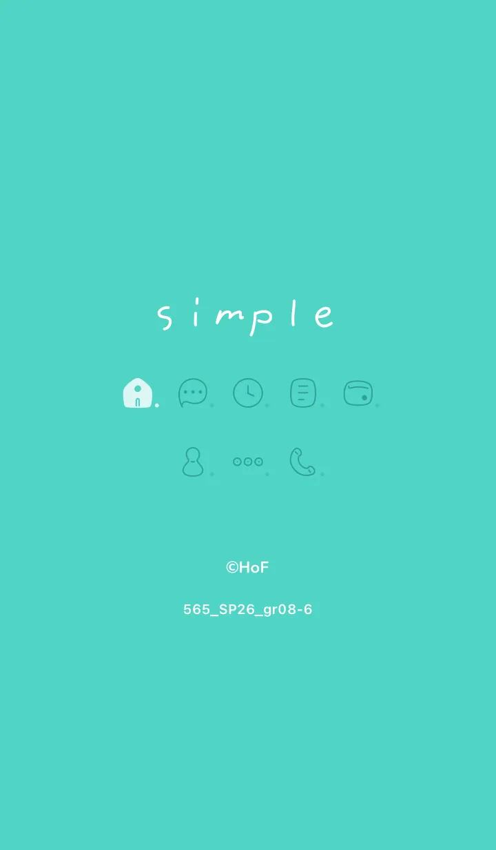 [LINE着せ替え] 565.26_グリーン8-6の画像1