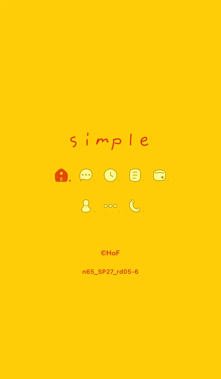 [LINE着せ替え] n65_27_レッド5-6の画像1