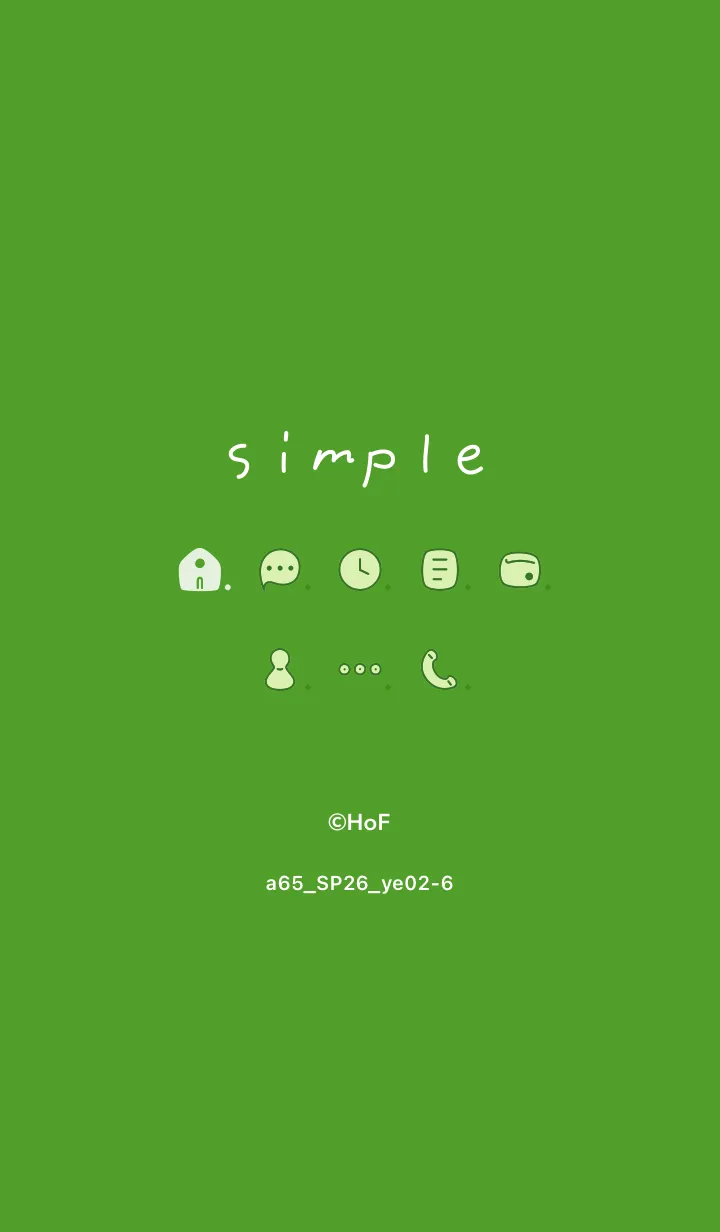 [LINE着せ替え] a65_26_イエロー2-6の画像1