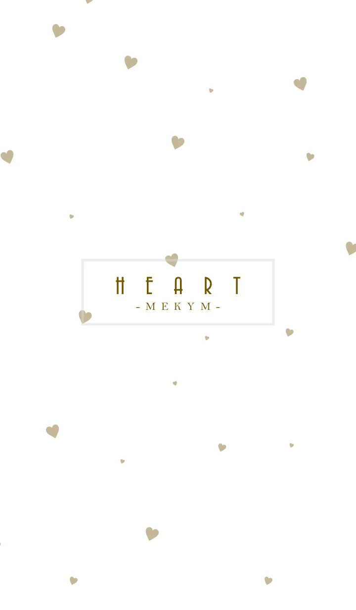 [LINE着せ替え] HEART-Beige MEKYM 21の画像1