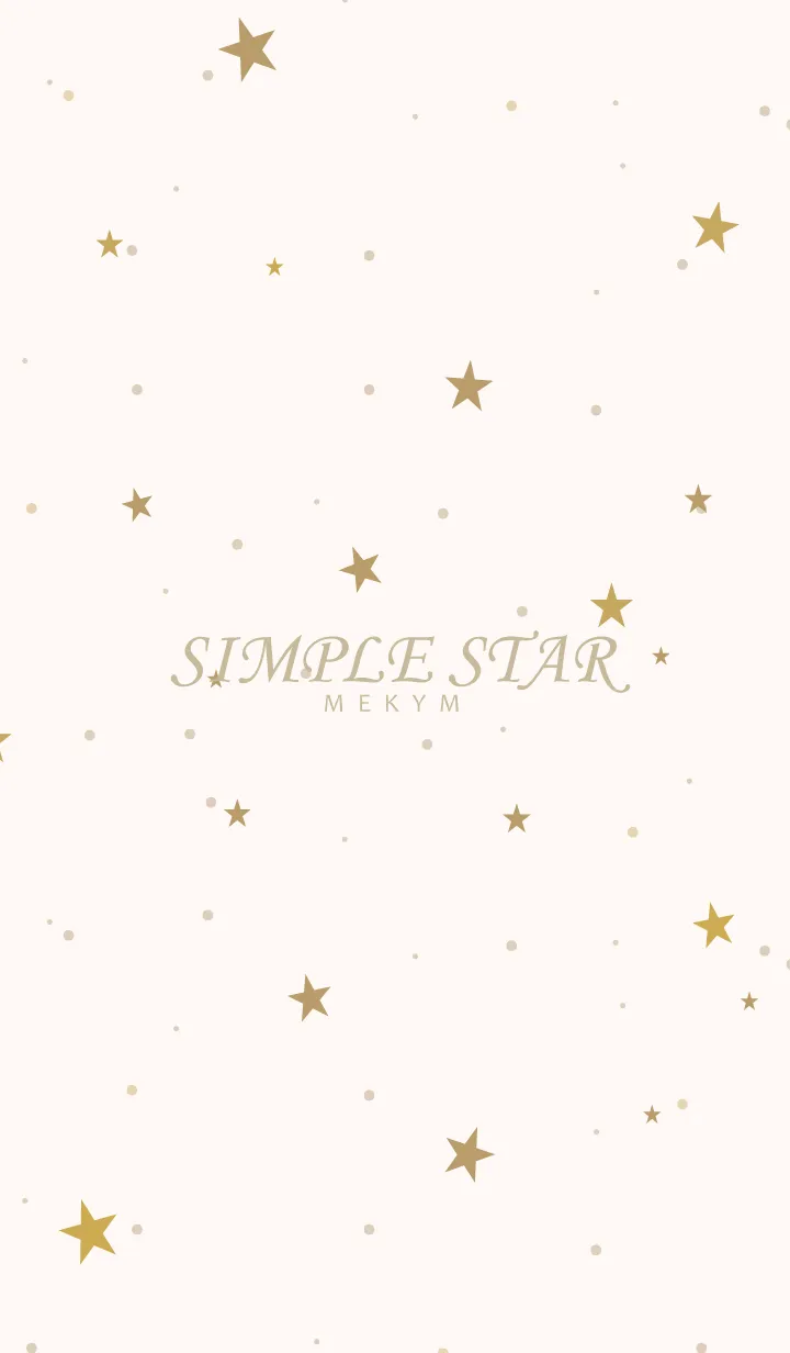 [LINE着せ替え] SIMPLE STAR - NATURAL YELLOW - 39の画像1