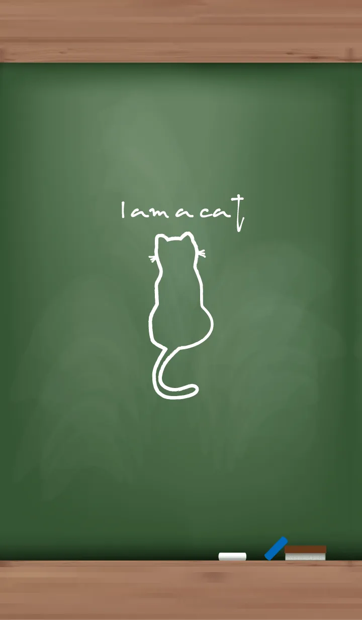 [LINE着せ替え] Black Board I am a cat 43の画像1