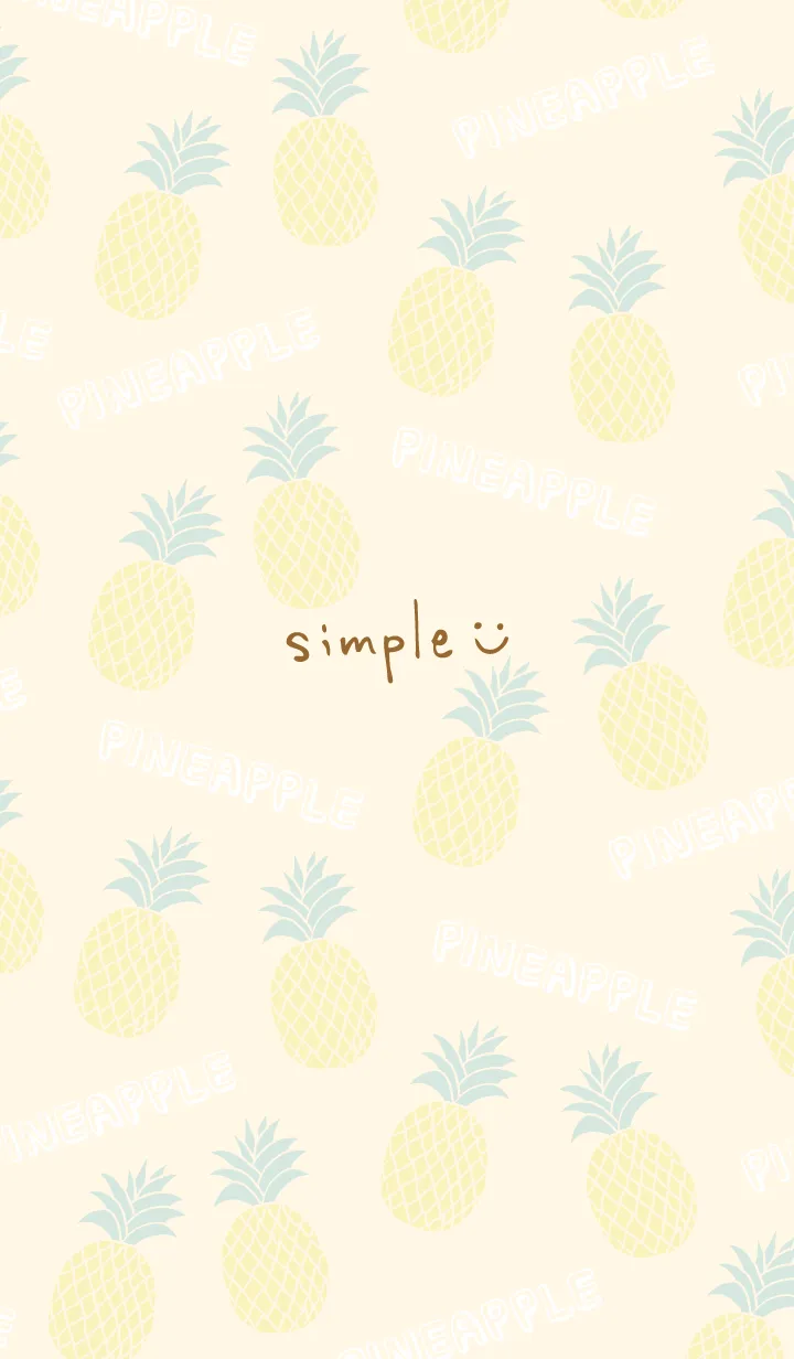 [LINE着せ替え] スマイル パイナップル オレンジ3の画像1