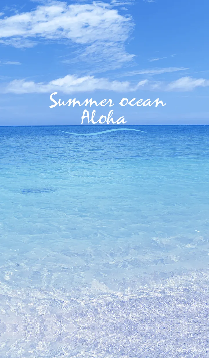 [LINE着せ替え] Summer ocean ALOHA 74の画像1