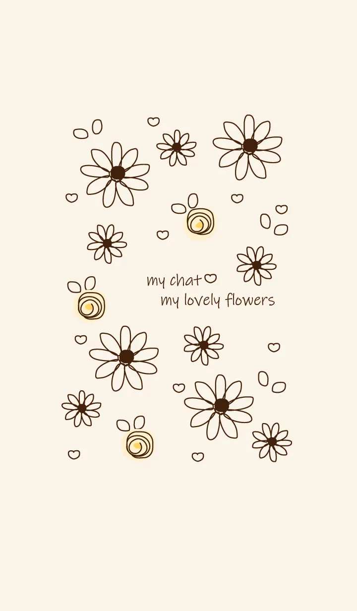 [LINE着せ替え] Little flowers (Drawing ver) 13の画像1